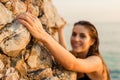 Female climber Royalty Free Stock Photo