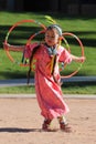 Young Female Hoop Dancer Royalty Free Stock Photo