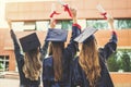 Young female students graduating from university Royalty Free Stock Photo