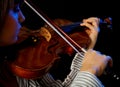 Young female violinist Royalty Free Stock Photo