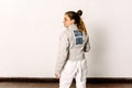 Young Fencing-Girl back Portrait