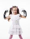 Young fighter girl Royalty Free Stock Photo