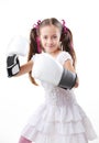 Young fighter girl Royalty Free Stock Photo