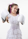 Young fighter girl Royalty Free Stock Photo