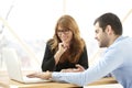 Group of business people consulting at the office