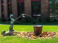 Young firefighter statue at Daniel Island Fire Departmetnt