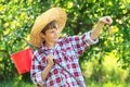 Young fisherman holding a fish Royalty Free Stock Photo