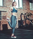 Young fitness woman in sporstwear