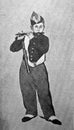 The young flautist by Ãâ°douard Manet in the old book the History of Painting, by R. Muter, 1887, St. Petersburg