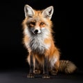 Powerful Portraits: A Red Fox In Bold Chromaticity