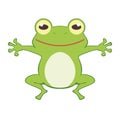 young frog jumping