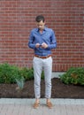 Young Gentleman With A Smartphone Royalty Free Stock Photo