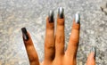 Silver nails to fascinate and amaze