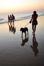 Young girl on the beach Costa Ballena in Chipiona, CÃÂ¡diz coast, Andalusia, Spain Royalty Free Stock Photo