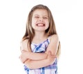 Young girl with big smile Royalty Free Stock Photo