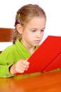 Young girl with book Royalty Free Stock Photo