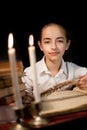 Young girl with book