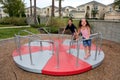 Young Girl and boy on Playground Royalty Free Stock Photo