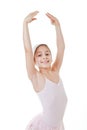 Young girl dancing classical ballet Royalty Free Stock Photo