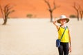 Young girl in Deadvlei Namibia