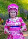 Young girl dressed in traditional costume