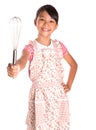 Young Girl With Egg And Egg Beater III Royalty Free Stock Photo