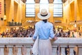 Young girl in the Grand Central terminal, NYC Royalty Free Stock Photo