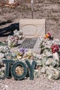 Young girl grave at Historic Cemetery Goldfield, NV, USA Royalty Free Stock Photo