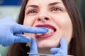 Young girl having dental check up Royalty Free Stock Photo