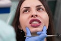 Young girl having dental check up Royalty Free Stock Photo