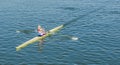 A young girl in a kayak. Royalty Free Stock Photo