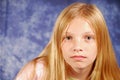 Young girl looking sad Royalty Free Stock Photo