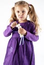Young girl making bubbles Royalty Free Stock Photo