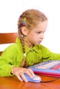 Young girl with notebook Royalty Free Stock Photo