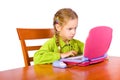 Young girl with notebook Royalty Free Stock Photo