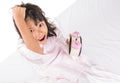 Young Girl Overslept V Royalty Free Stock Photo