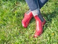 Young girl in paddock boots with long tighs sitting Royalty Free Stock Photo