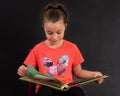 Young Girl with Photo Book Journal