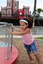 Young Girl on Playground Royalty Free Stock Photo