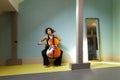 Young girl playing cello Royalty Free Stock Photo