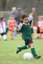 Young Girl Playing Soccer Royalty Free Stock Photo