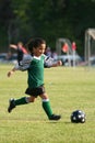 Young Girl Playing Soccer Royalty Free Stock Photo