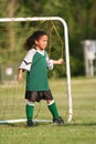 Young Girl Playing Soccer Royalty Free Stock Photo