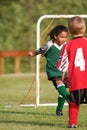 Young Girl Playing Soccer Royalty Free Stock Photo