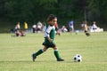 Young Girl Playing Soccer