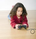 Young girl playstation