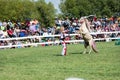 Young girl and pony perform tricks at the RCMP Musical Ride