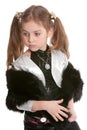 Young girl posing as a model