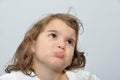 Young girl pouting Royalty Free Stock Photo