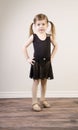 Young girl practicing Tap Dance